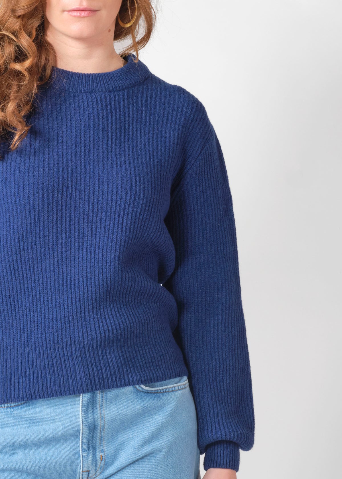 Klitmøller Collective ApS Gerda knit Knitted sweaters Surf blue