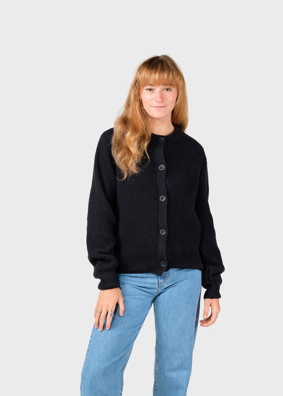 Klitmøller Collective ApS Gerda knit cardigan Knitted sweaters Black