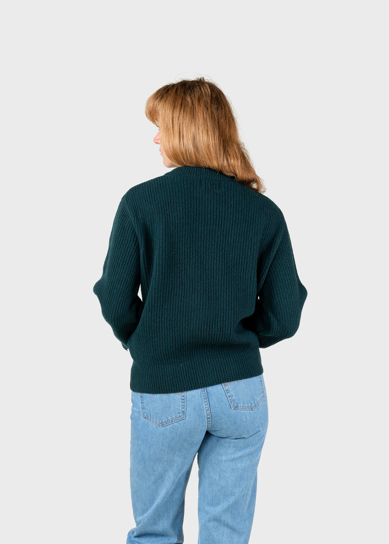 Klitmøller Collective ApS Gerda knit cardigan Knitted sweaters Moss Green