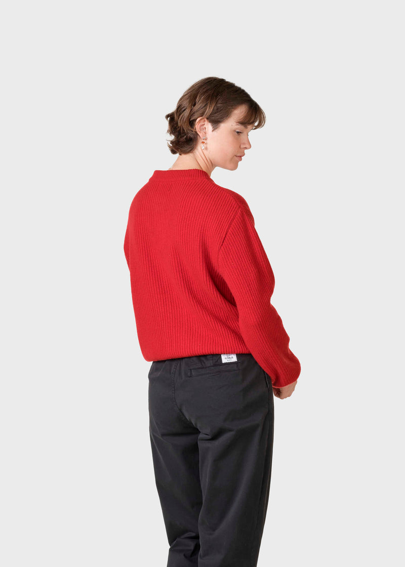 Klitmøller Collective ApS Gerda knit cardigan Knitted sweaters Red