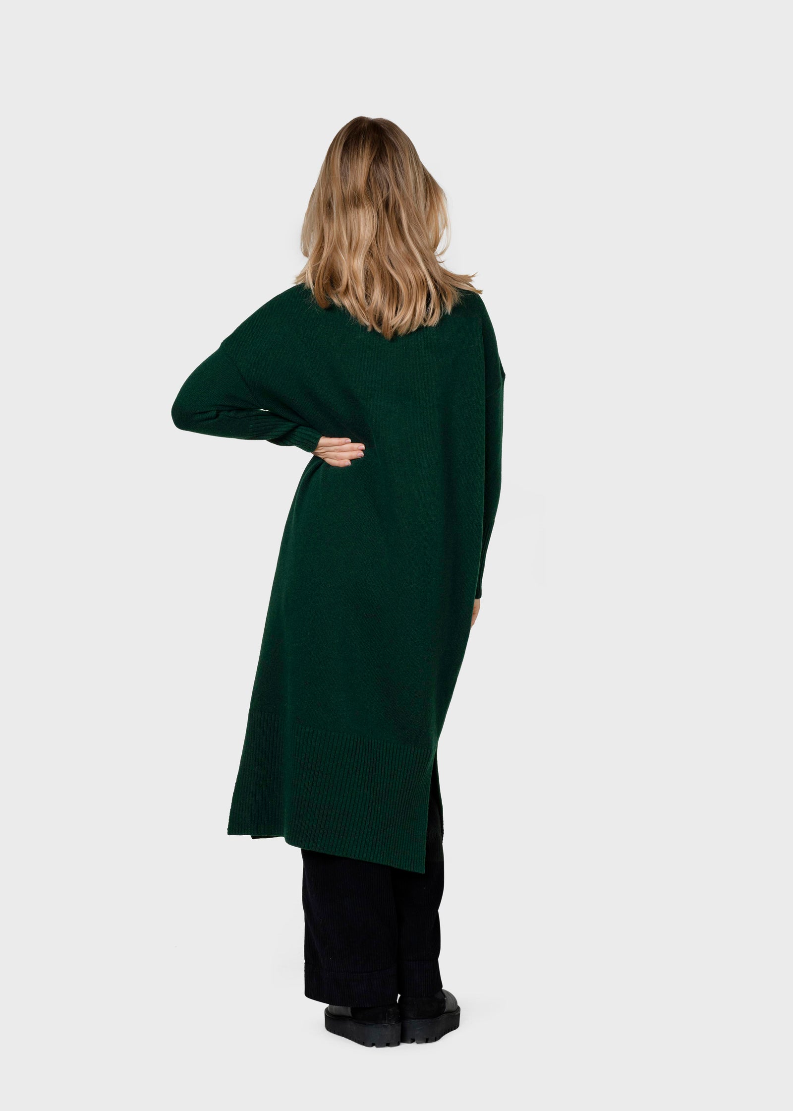 Gro knit dress - Moss Green – klitmollercollective.com