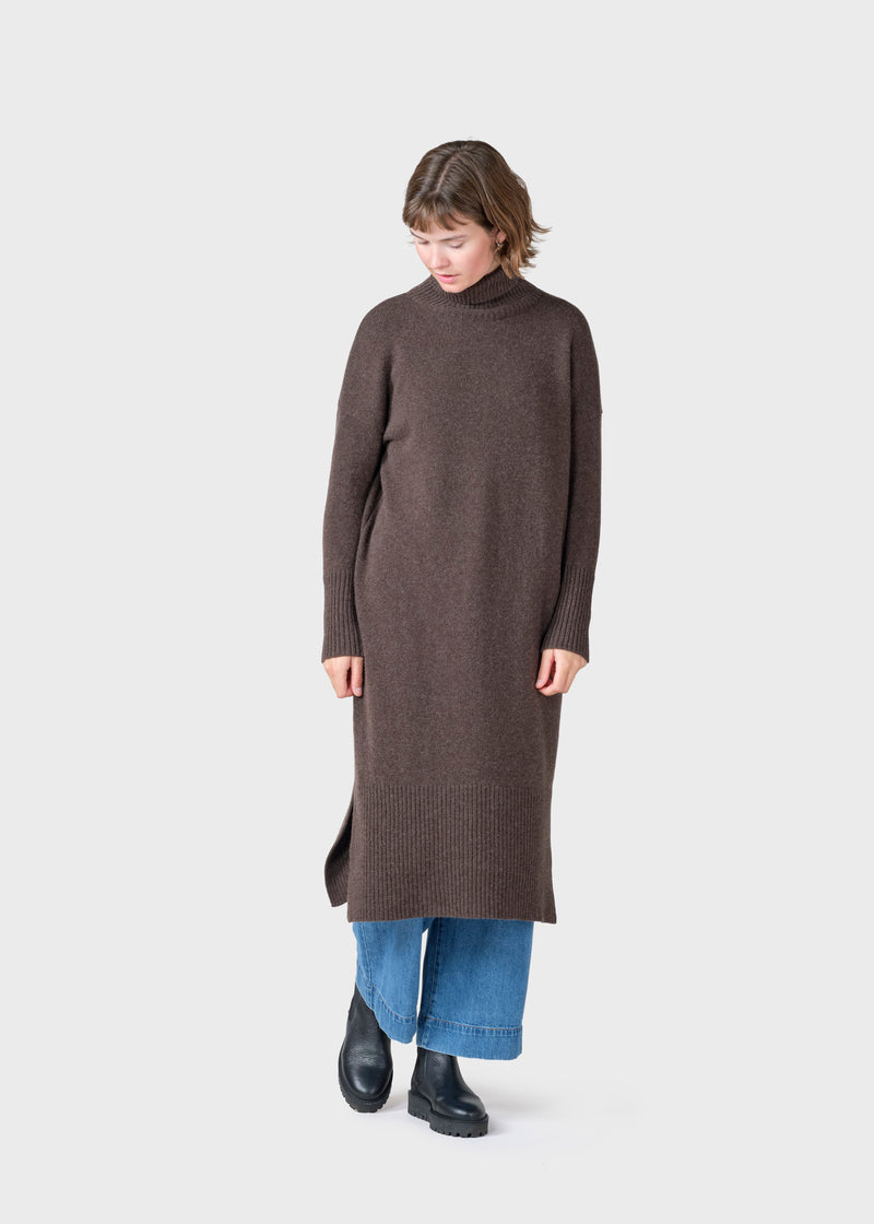 Klitmøller Collective ApS Gro knit dress Knitted sweaters Taupe