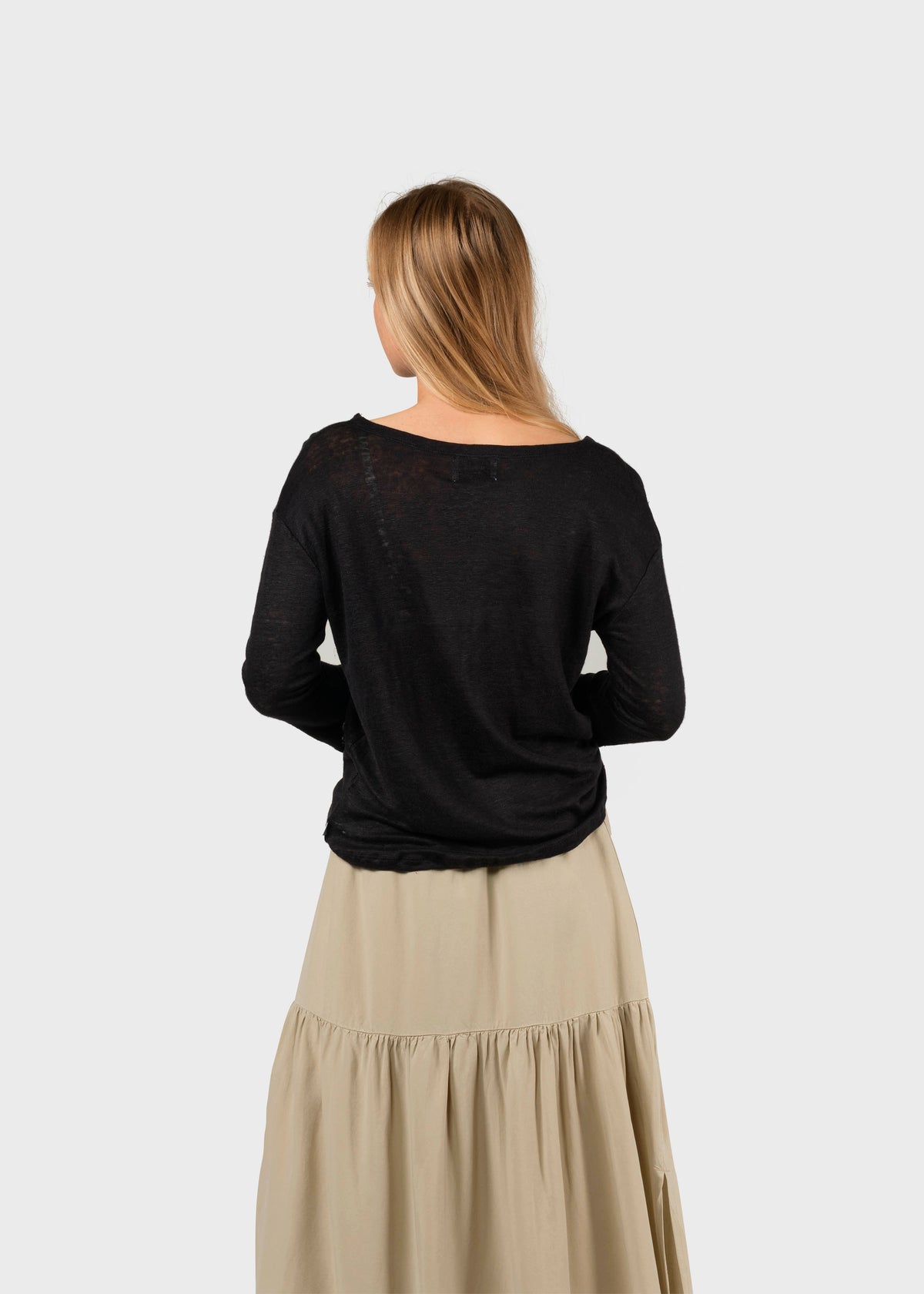 Klitmøller Collective ApS Gudrun LS tee T-Shirts Black