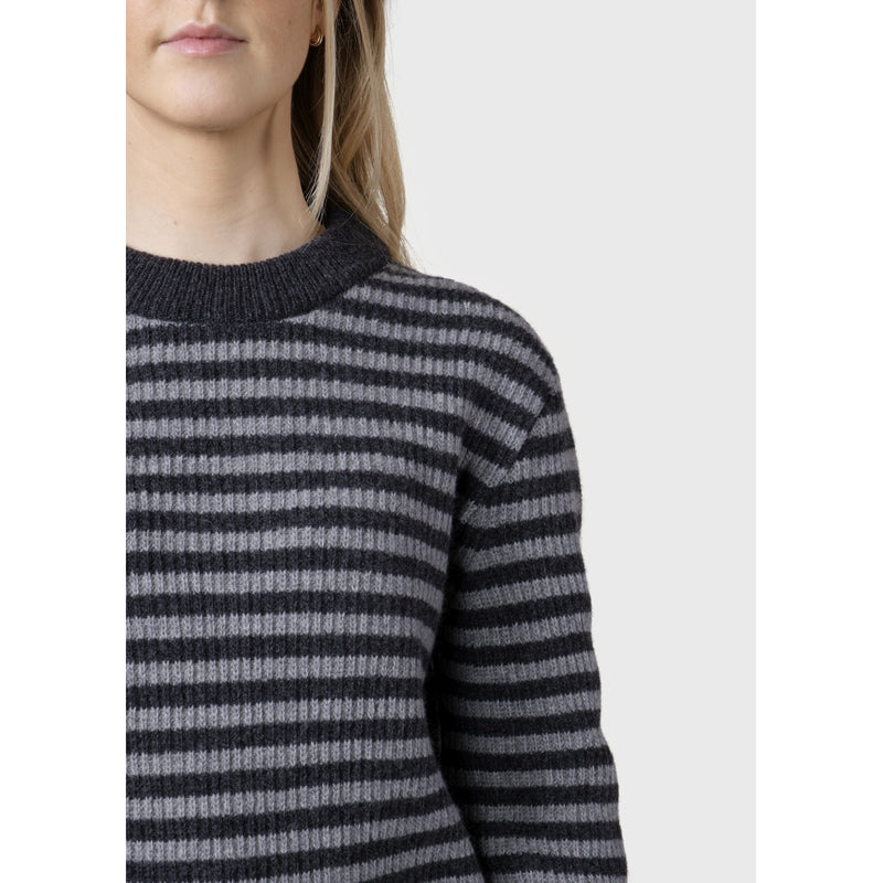 Klitmøller Collective ApS Gunilla knit Knitted sweaters Anthracite/light grey