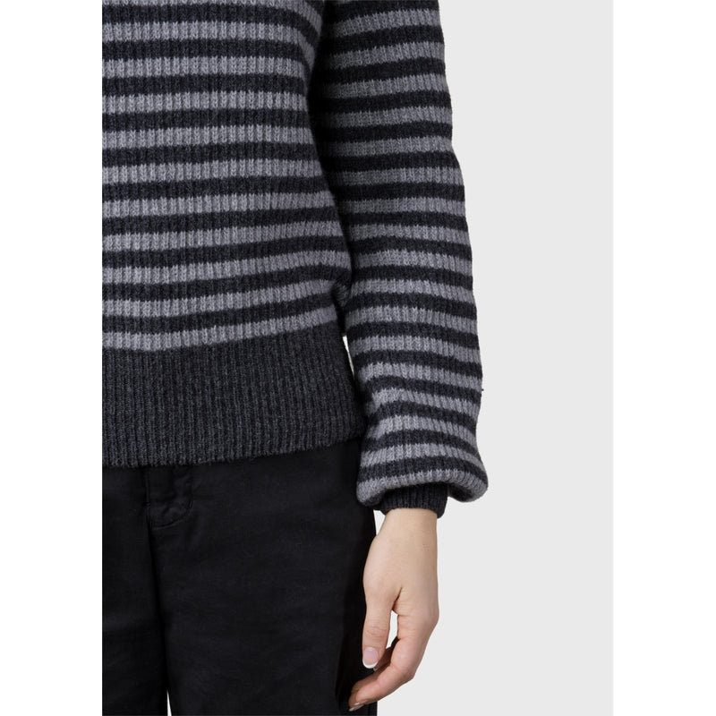 Klitmøller Collective ApS Gunilla knit Knitted sweaters Anthracite/light grey