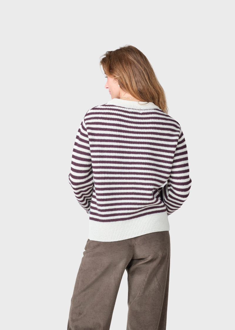 Klitmøller Collective ApS Gunilla knit Knitted sweaters Burgundy/cream