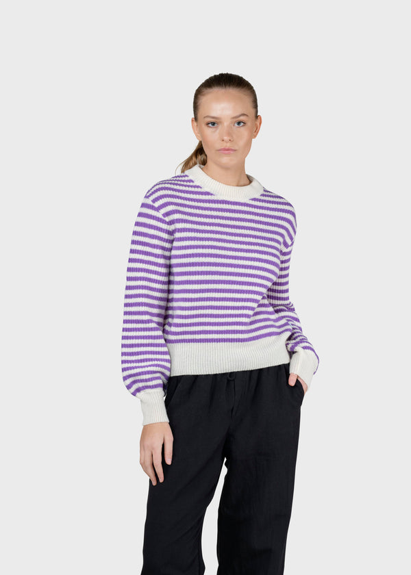 Klitmøller Collective ApS Gunilla knit Knitted sweaters Cream/lilac