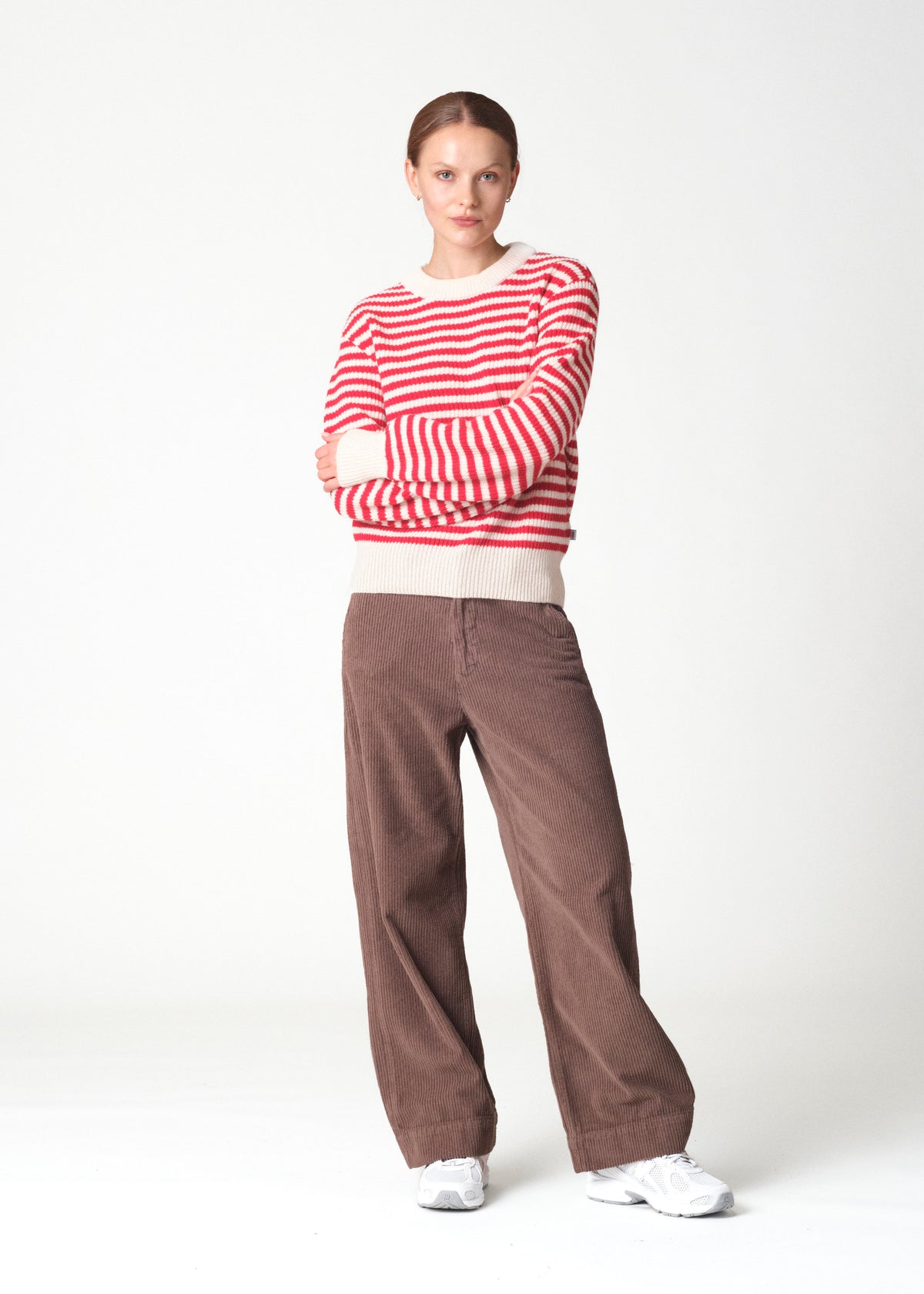 Klitmøller Collective ApS Gunilla knit Knitted sweaters Cream/red