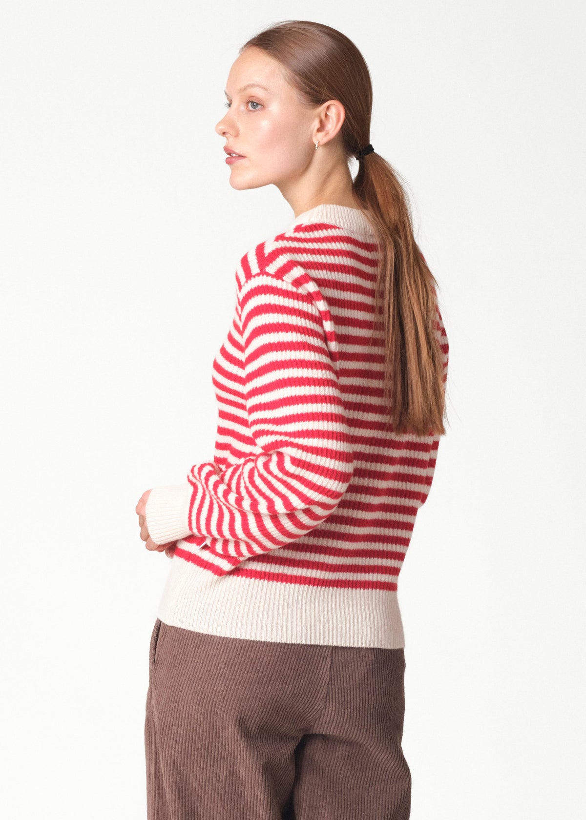 Klitmøller Collective ApS Gunilla knit Knitted sweaters Cream/red