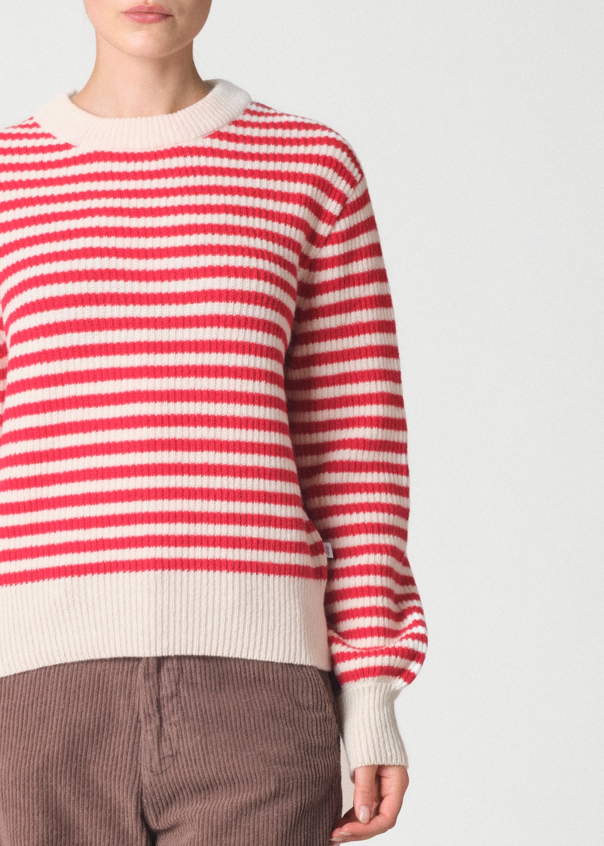 Klitmøller Collective ApS Gunilla knit Knitted sweaters Cream/red