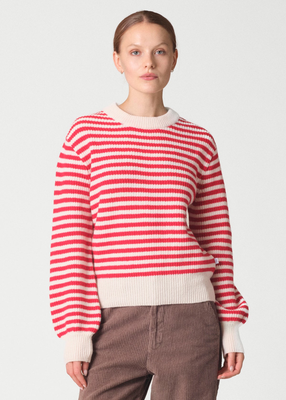 Klitmøller Collective ApS Gunilla knit Knitted sweaters Cream/red