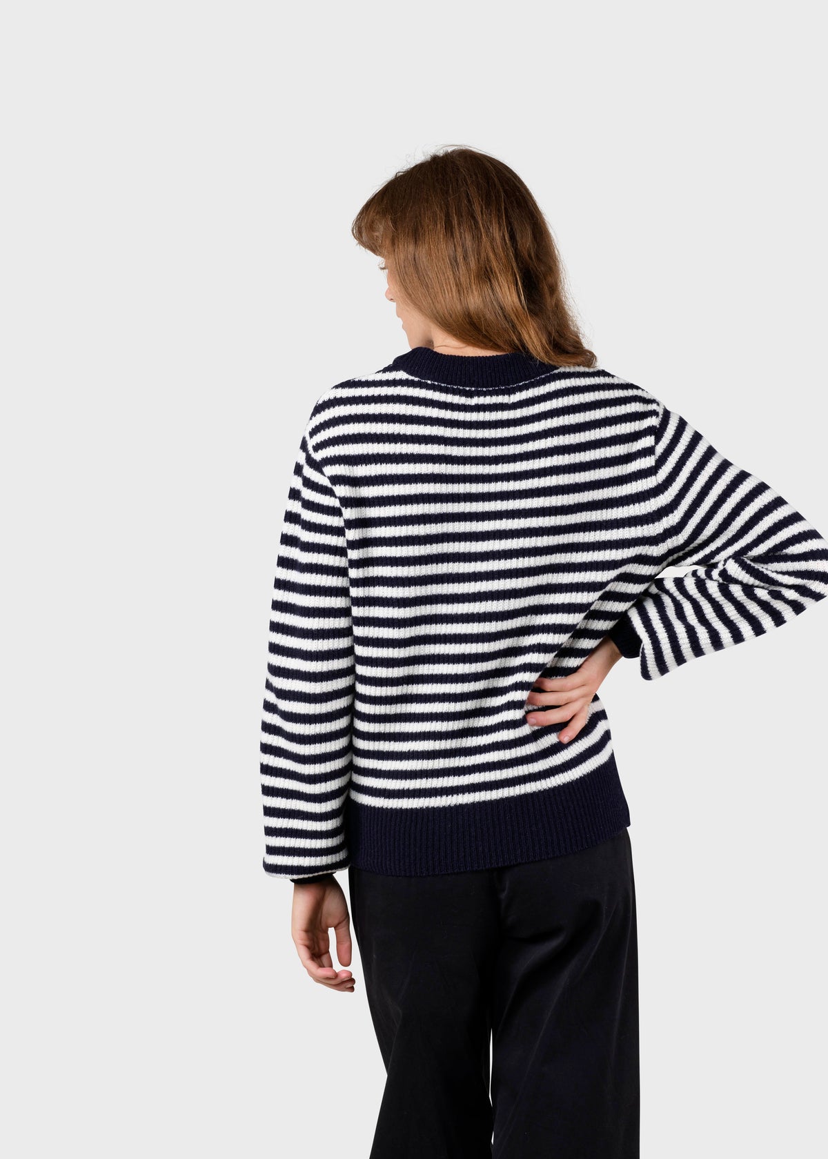 Klitmøller Collective ApS Gunilla knit Knitted sweaters Navy/cream