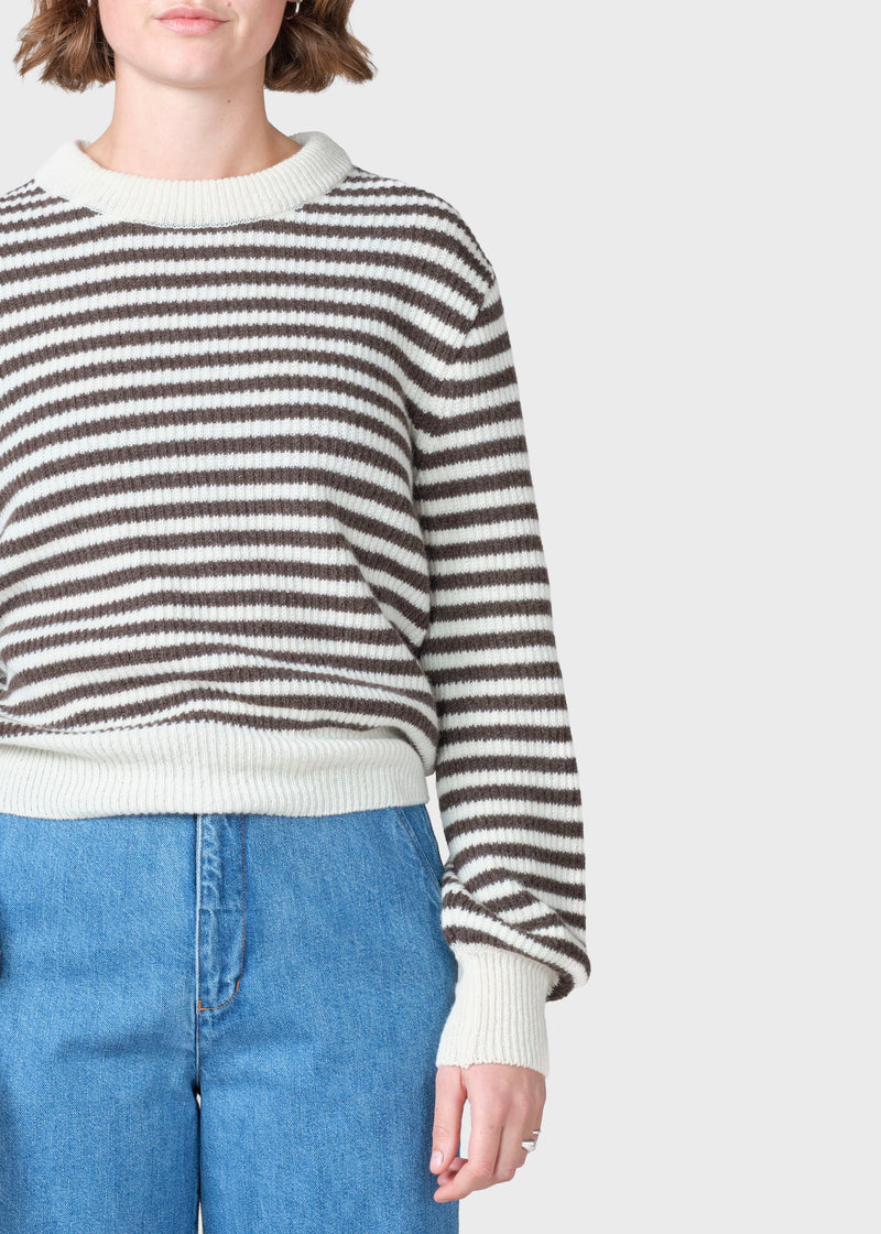 Klitmøller Collective ApS Gunilla knit Knitted sweaters Taupe/cream
