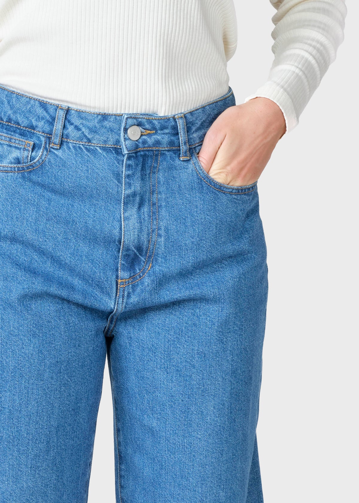 Klitmøller Collective ApS Gwen denim pants GOTS Pants Light blue stonewash