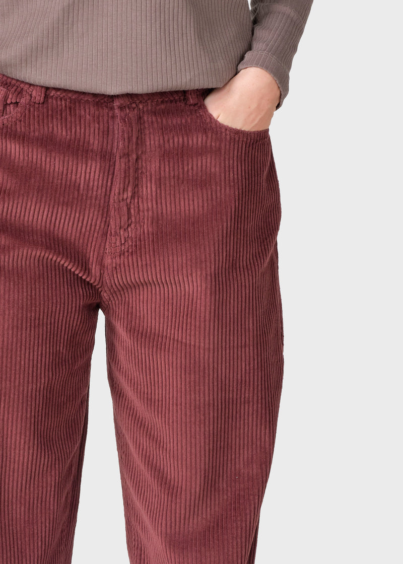 Klitmøller Collective ApS Gwen jumbo corduroy pants Pants Burgundy