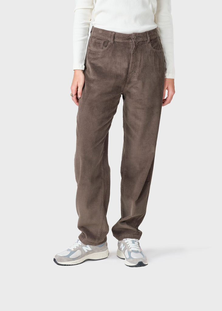Gwen jumbo corduroy pants - Taupe – klitmollercollective.com