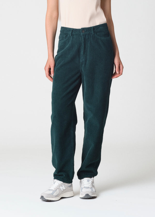 Gwen jumbo corduroy pants GOTS - Moss Green – klitmollercollective.com