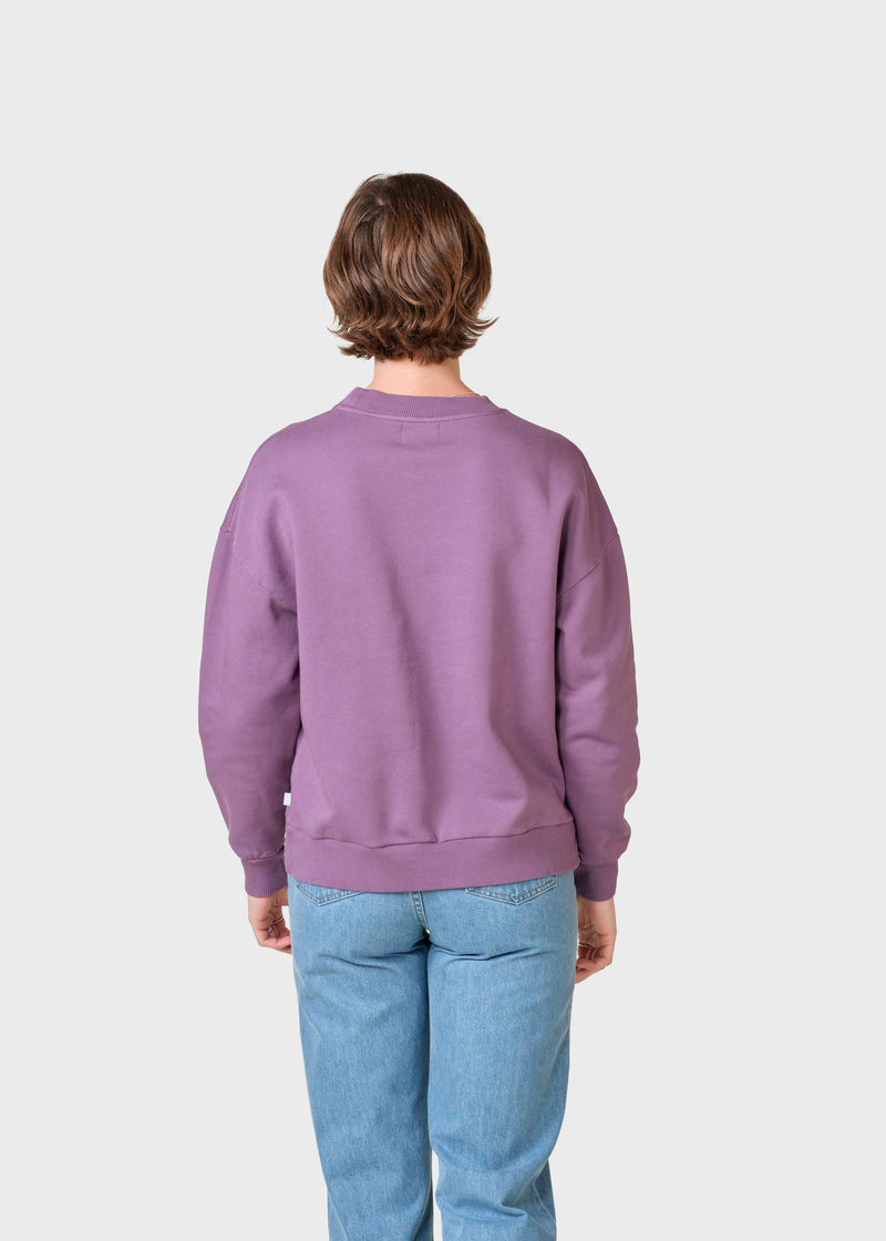 Klitmøller Collective ApS Heart sweatshirt Sweatshirts Dark berry