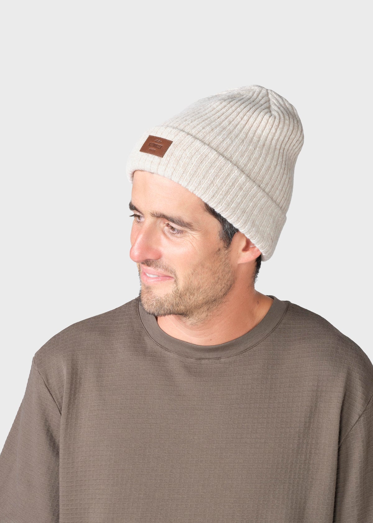 Klitmøller Collective ApS Heavy rib beanie Beanies Pastel sand
