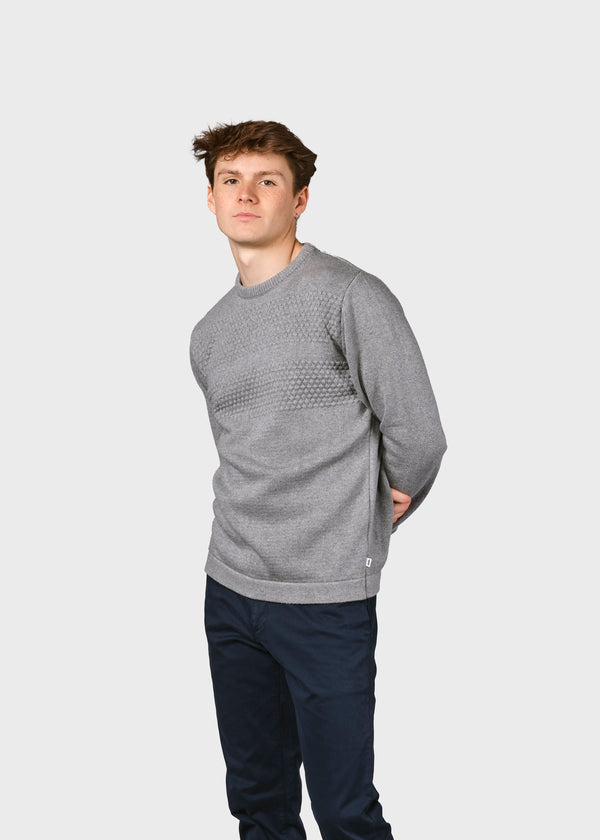 Klitmøller Collective ApS Herbert knit Knitted sweaters Light grey