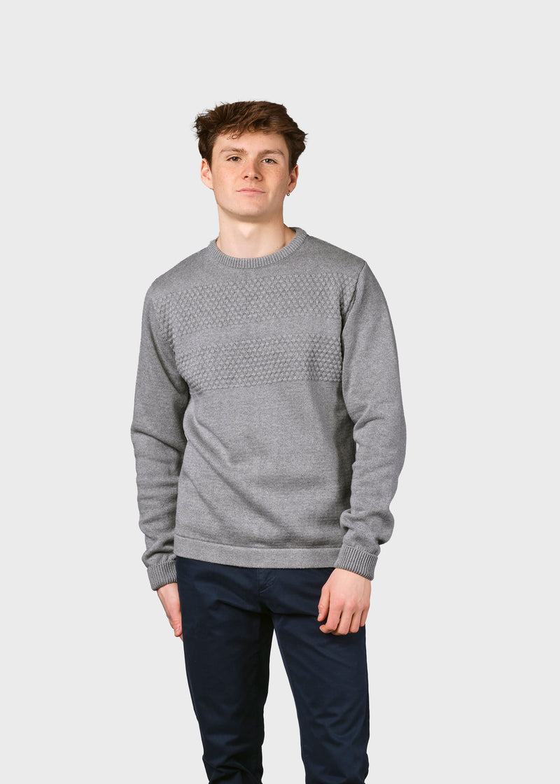 Klitmøller Collective ApS Herbert knit Knitted sweaters Light grey