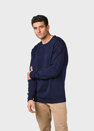 Klitmøller Collective ApS Herbert knit Knitted sweaters Navy