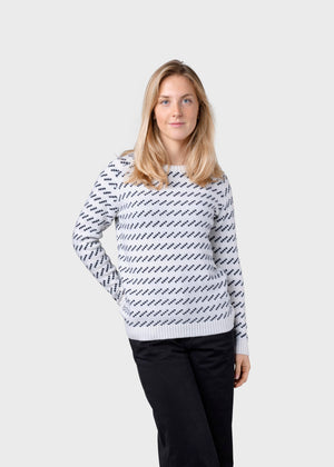 Klitmøller Collective ApS Hilda knit Knitted sweaters Cream/navy