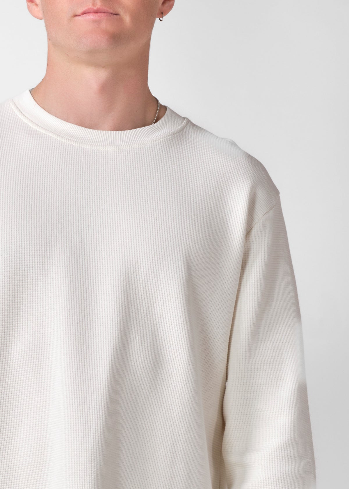 Klitmøller Collective ApS Hudson LS tee OCS Sweatshirts Cream