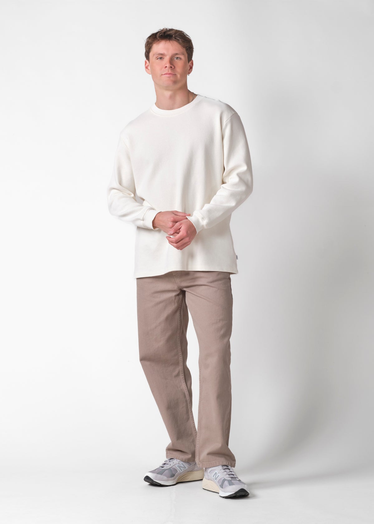 Klitmøller Collective ApS Hudson LS tee OCS Sweatshirts Cream