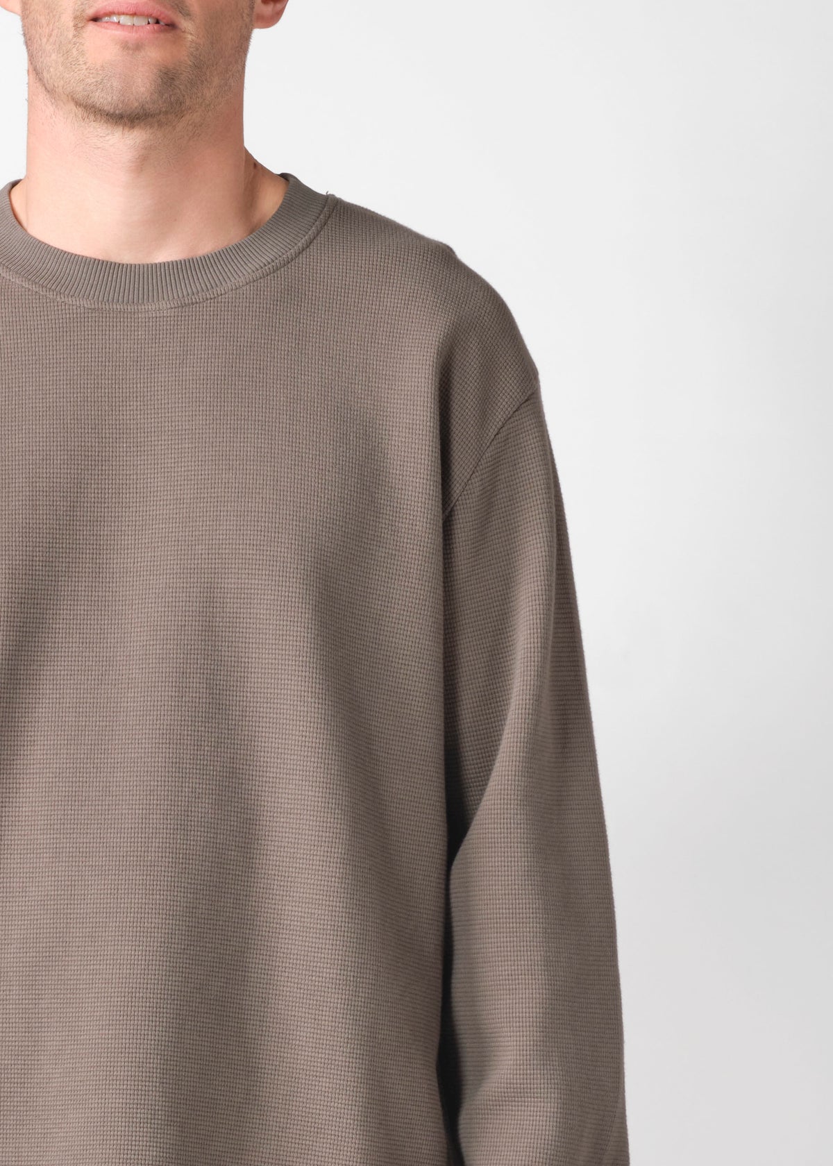 Klitmøller Collective ApS Hudson LS tee OCS Sweatshirts Taupe