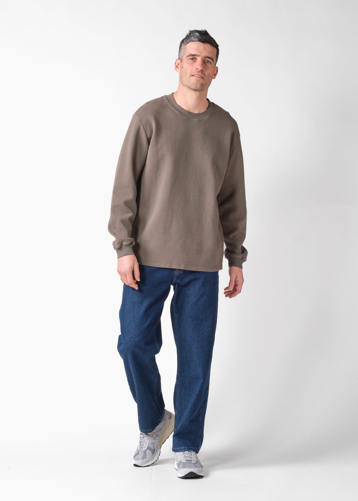 Klitmøller Collective ApS Hudson LS tee OCS Sweatshirts Taupe