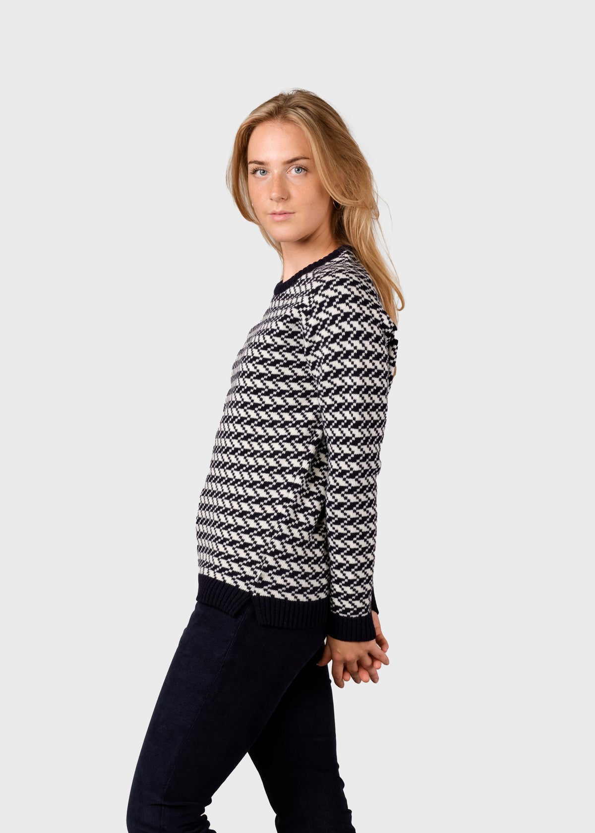 Klitmøller Collective ApS Ida knit Knitted sweaters Navy/cream
