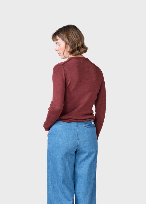 Klitmøller Collective ApS Ingrid knit Knitted sweaters Burgundy