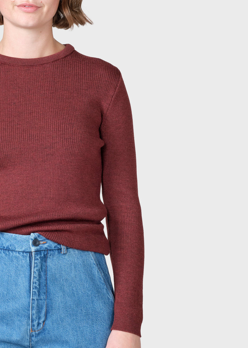 Klitmøller Collective ApS Ingrid knit Knitted sweaters Burgundy