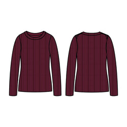 Klitmøller Collective ApS Ingrid knit Knitted sweaters Burgundy