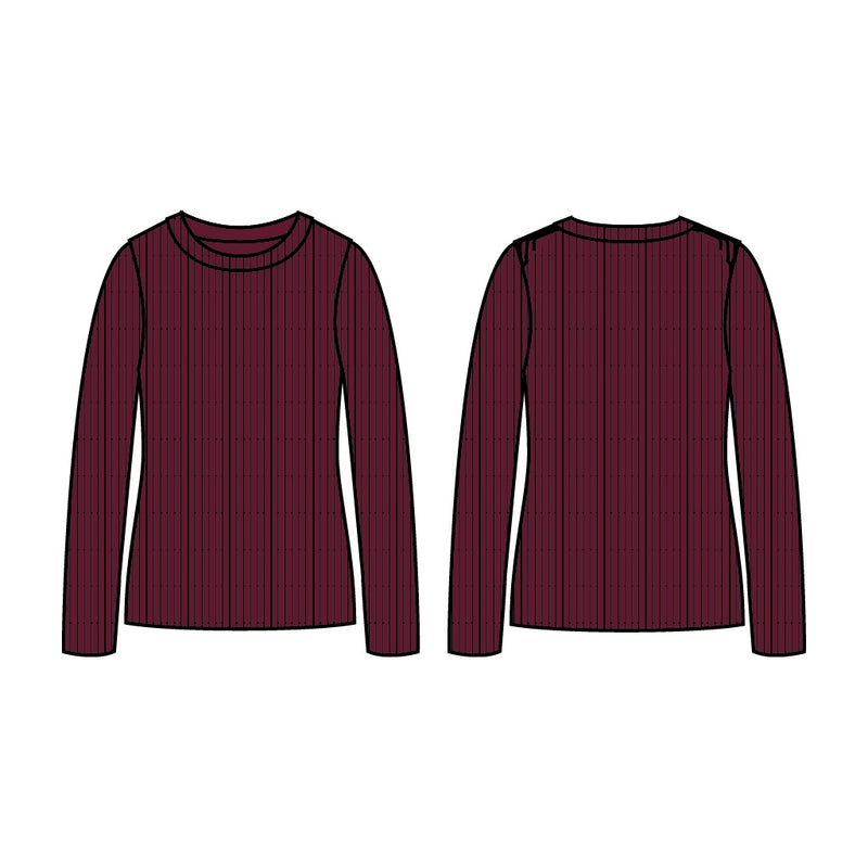 Klitmøller Collective ApS Ingrid knit Knitted sweaters Burgundy