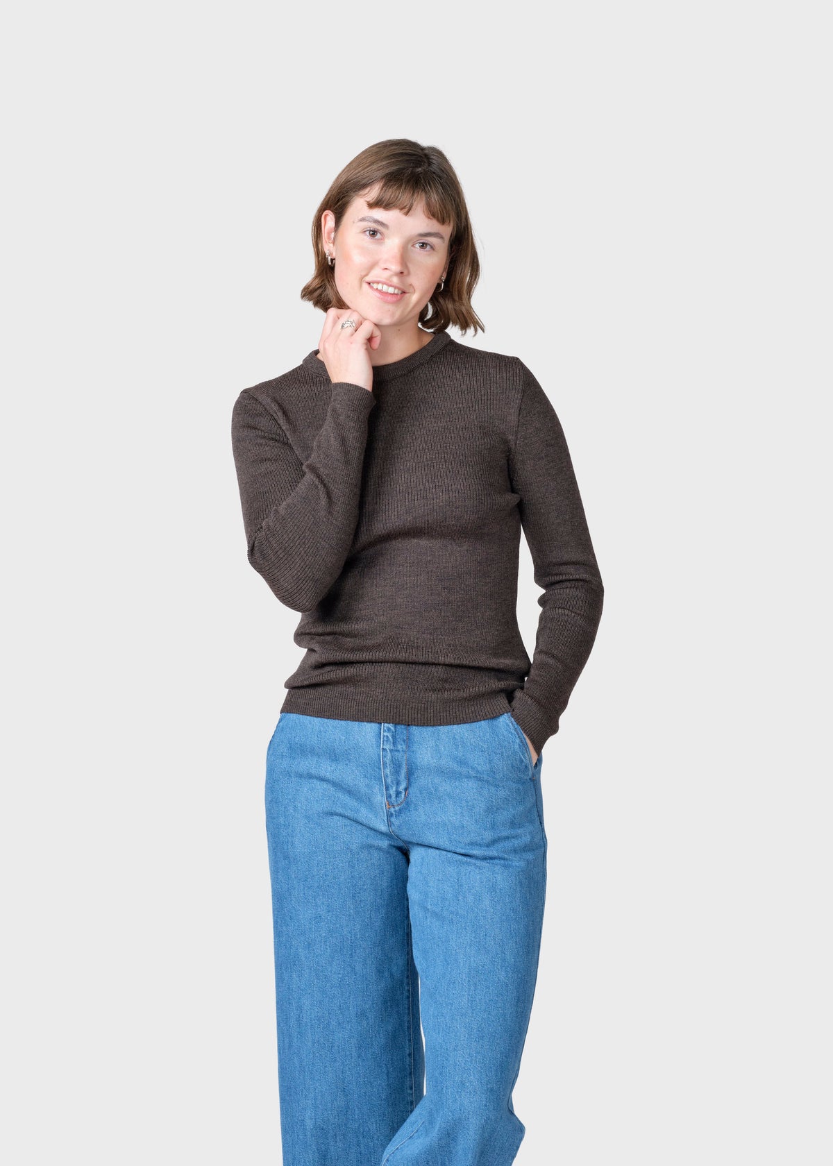 Klitmøller Collective ApS Ingrid knit Knitted sweaters Taupe