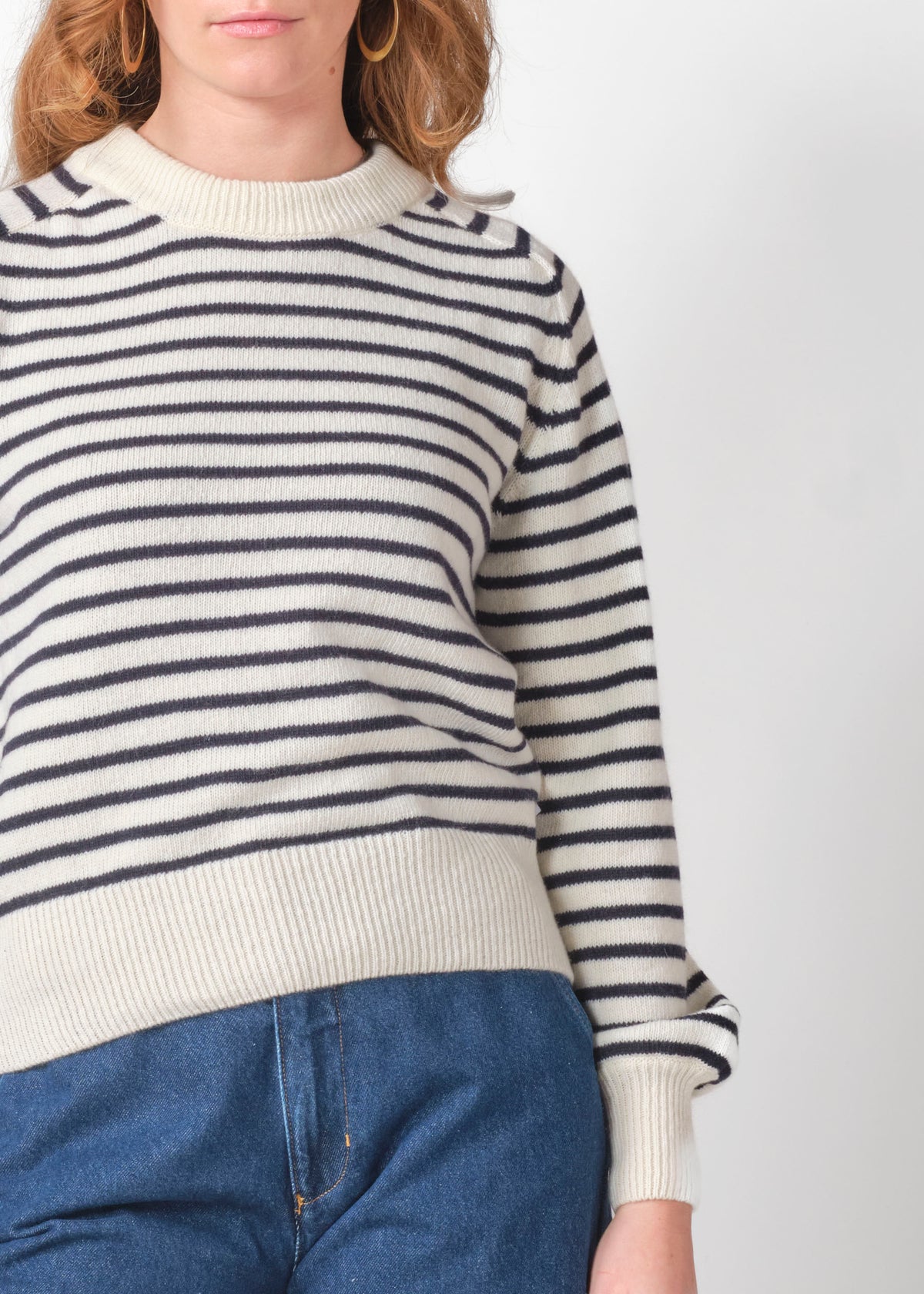 Klitmøller Collective ApS Ivy knit Knitted sweaters Cream/navy