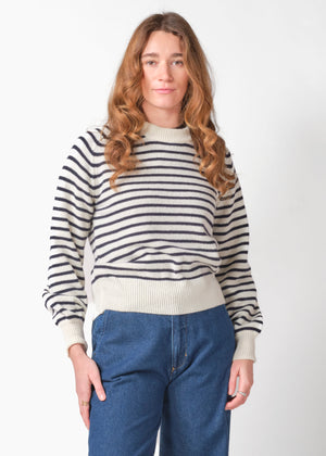 Klitmøller Collective ApS Ivy knit Knitted sweaters Cream/navy
