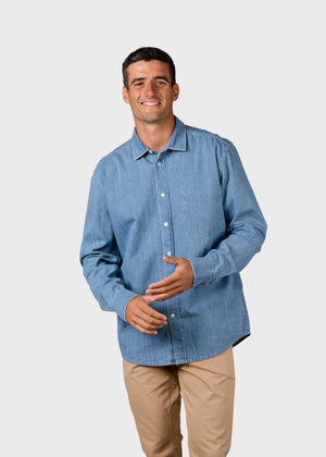 Klitmøller Collective ApS Jakob shirt Shirts Light blue stonewash