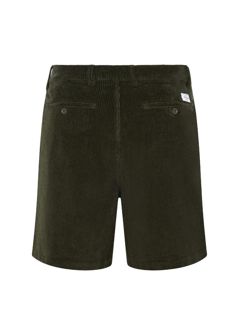 Klitmøller Collective ApS Jarvis cord shorts Walkshorts Olive