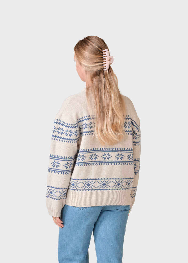 Klitmøller Collective ApS Jette knit Knitted sweaters Pastel sand/ocean