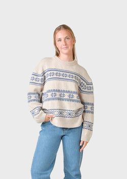 Klitmøller Collective ApS Jette knit Knitted sweaters Pastel sand/ocean