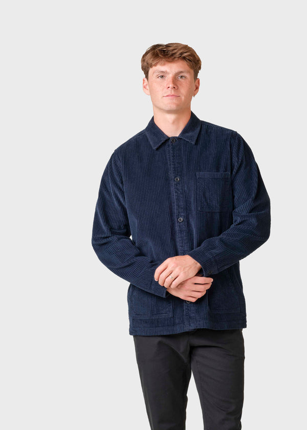 Klitmøller Collective ApS Jimmy cord overshirt Jackets Navy