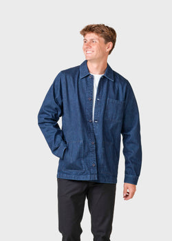 Klitmøller Collective ApS Jimmy overshirt  Jackets Dark stonewash denim