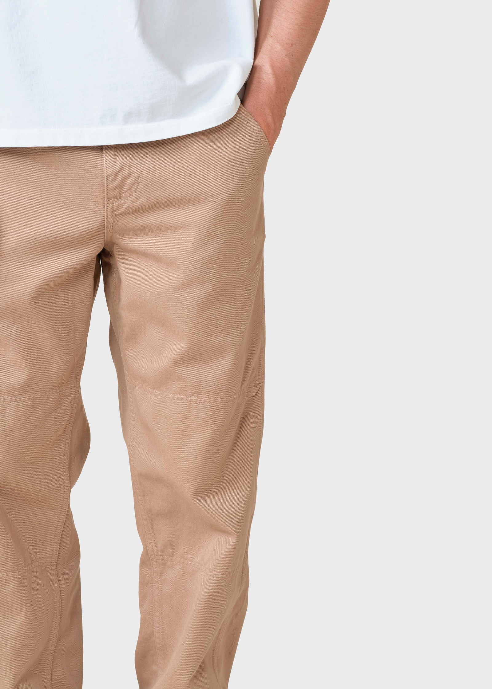 Jimmy twill pants - Washed sand – klitmollercollective.com