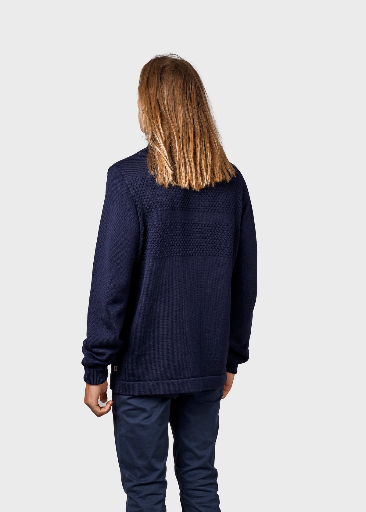 Klitmøller Collective ApS Johan knit Knitted sweaters Navy