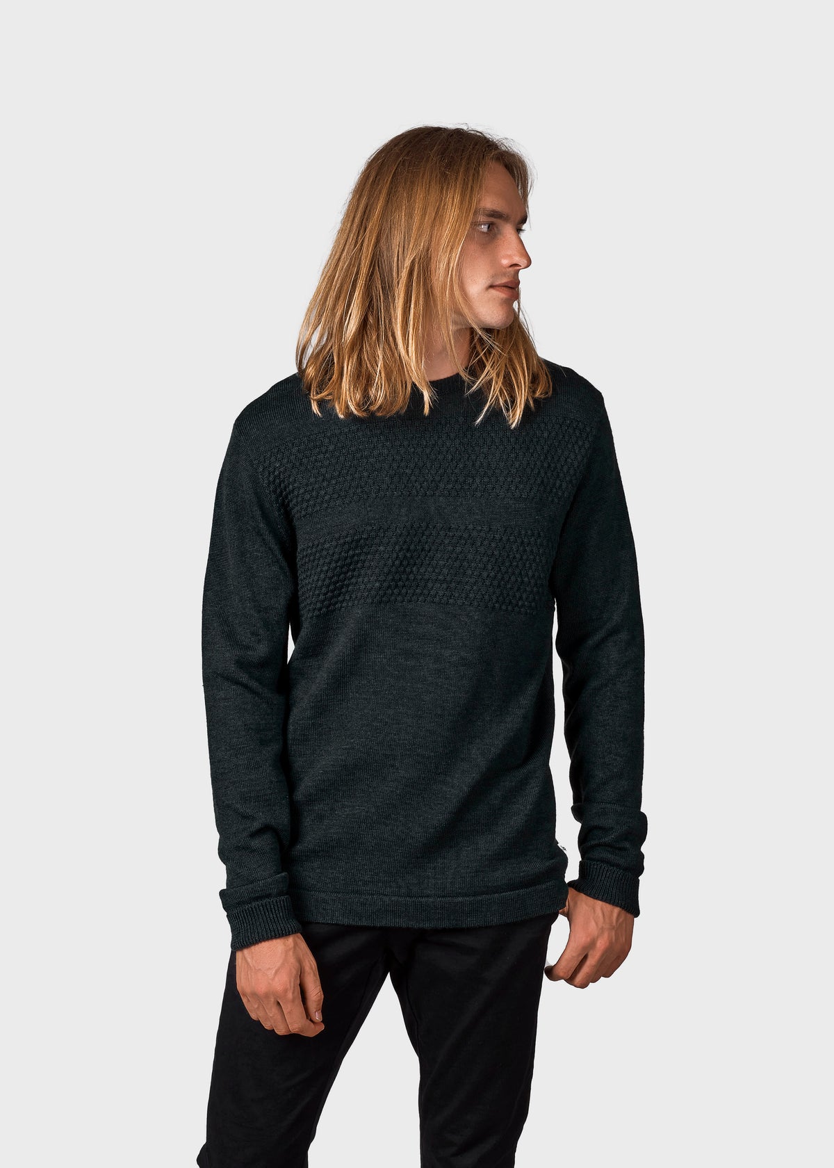 Klitmøller Collective ApS Johan knit Knitted sweaters Olive