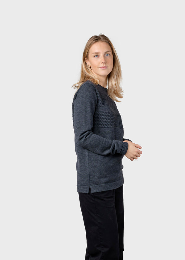Klitmøller Collective ApS Johanne knit Knitted sweaters Anthracite