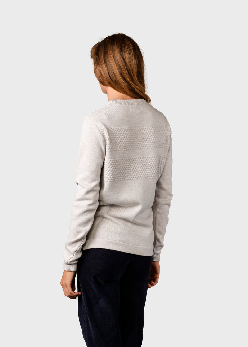 Klitmøller Collective ApS Johanne knit Knitted sweaters Pastel grey